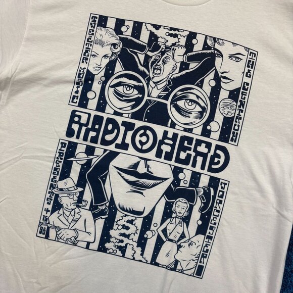 Radiohead Alternative Rock Graphic T-Shirt Size Large - Picture 4 of 4
